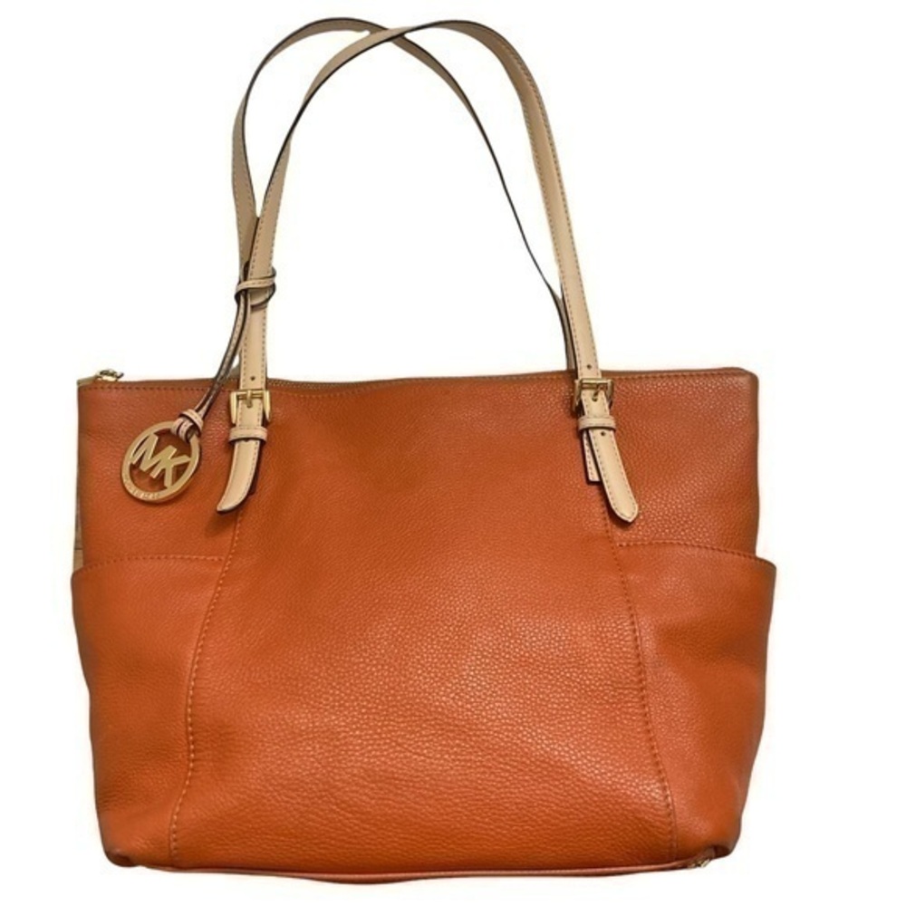 Michael kors authentic orange sienna leather tote bag - Picture 1 of 12